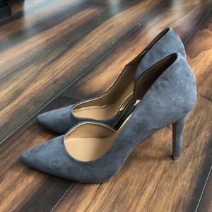 Grey high heels